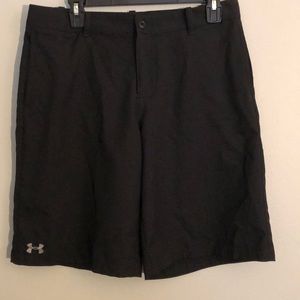 Under Armor Black Golf Shorts